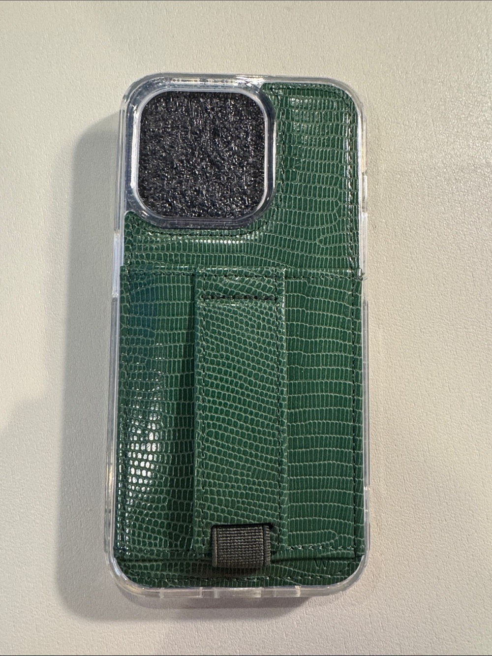 Green Textured Walli iPhone 15 Pro Case